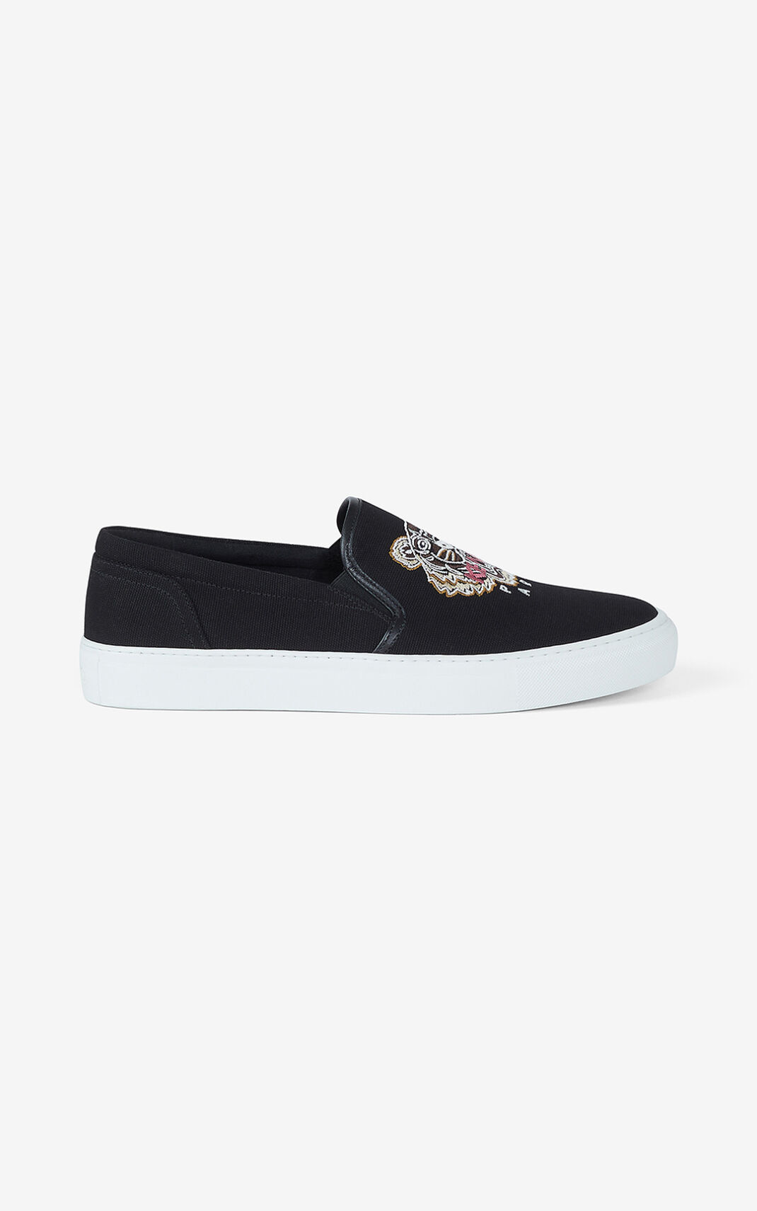 Kenzo K Skate Tiger lace free Zapatillas Hombre Negras | 2356940-CX